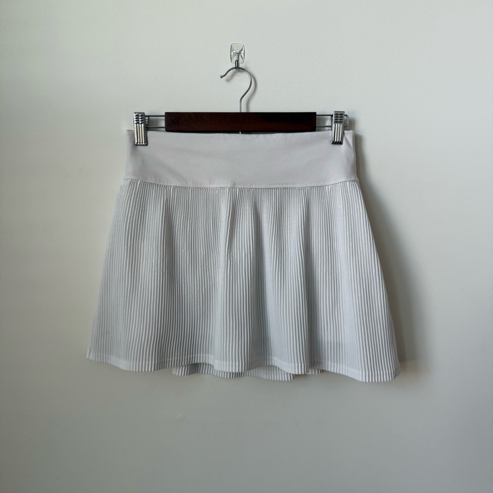All In Motion White Micro Pleated‎ Tennis Skirt Skort Size Small